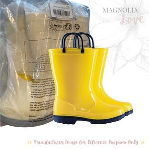 ☔️ EUXTERPA Bright Yellow Rain Boots